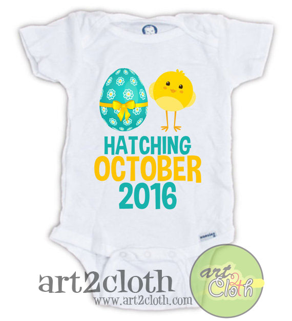 easter egg baby announcement personalized baby onesie cheap custom