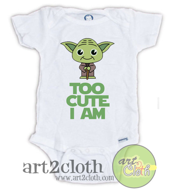 STAR WARS Cute Yoda Baby Onesie | Cheap Custom T Shirts - Art2cloth.com