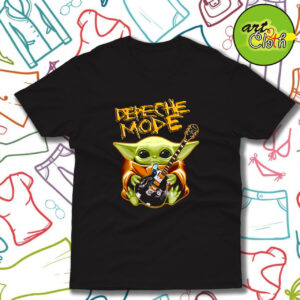 Baby Yoda Hug Depeche Mode Guitar T Shirt