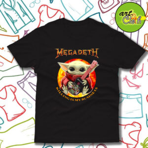 Baby Yoda Hug Guitar Megadeth Killing Is My Business T Shirt