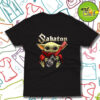 Baby Yoda Hug Guitar Sabaton T Shirt