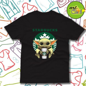 Baby Yoda Hug Starbucks T Shirt