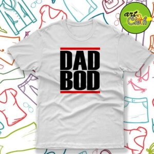Dad Bod Run DMC Inspired White T Shirt