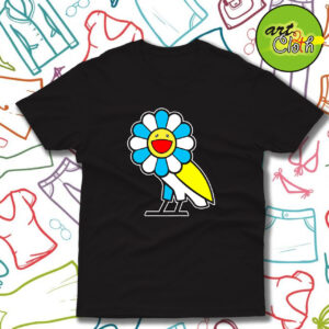 Drake Wears OVO x Takashi Murakami Collaboration T Shirt