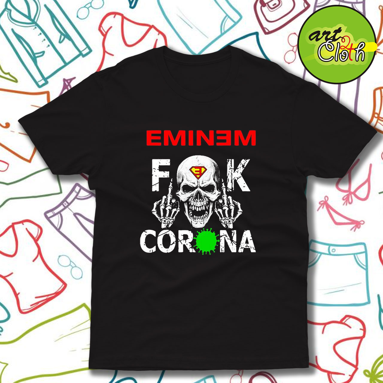 Eminem Skull Fuck Corona T Shirt