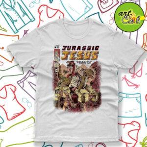 Funny Jurassic Jesus T Shirt