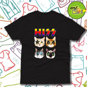 Hiss Funny Cats Kittens Rock Rockin T Shirt