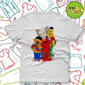 Kaws X Sesame Street Family Collab T Shirt