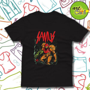 Metroid Samus Havy metal T Shirt
