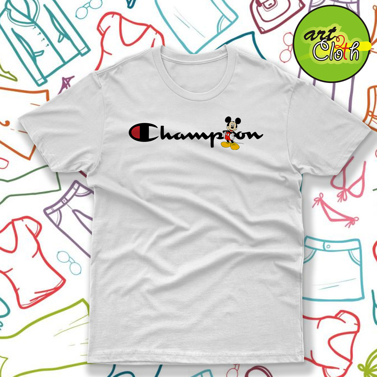 Mickey Mouse Champion T Shirt