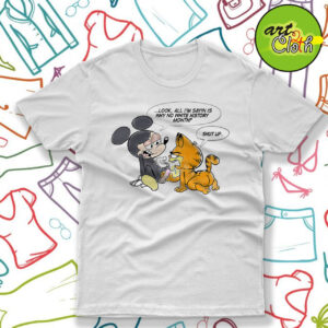 Mickey Mouse Fuck Off Garfield T Shirt