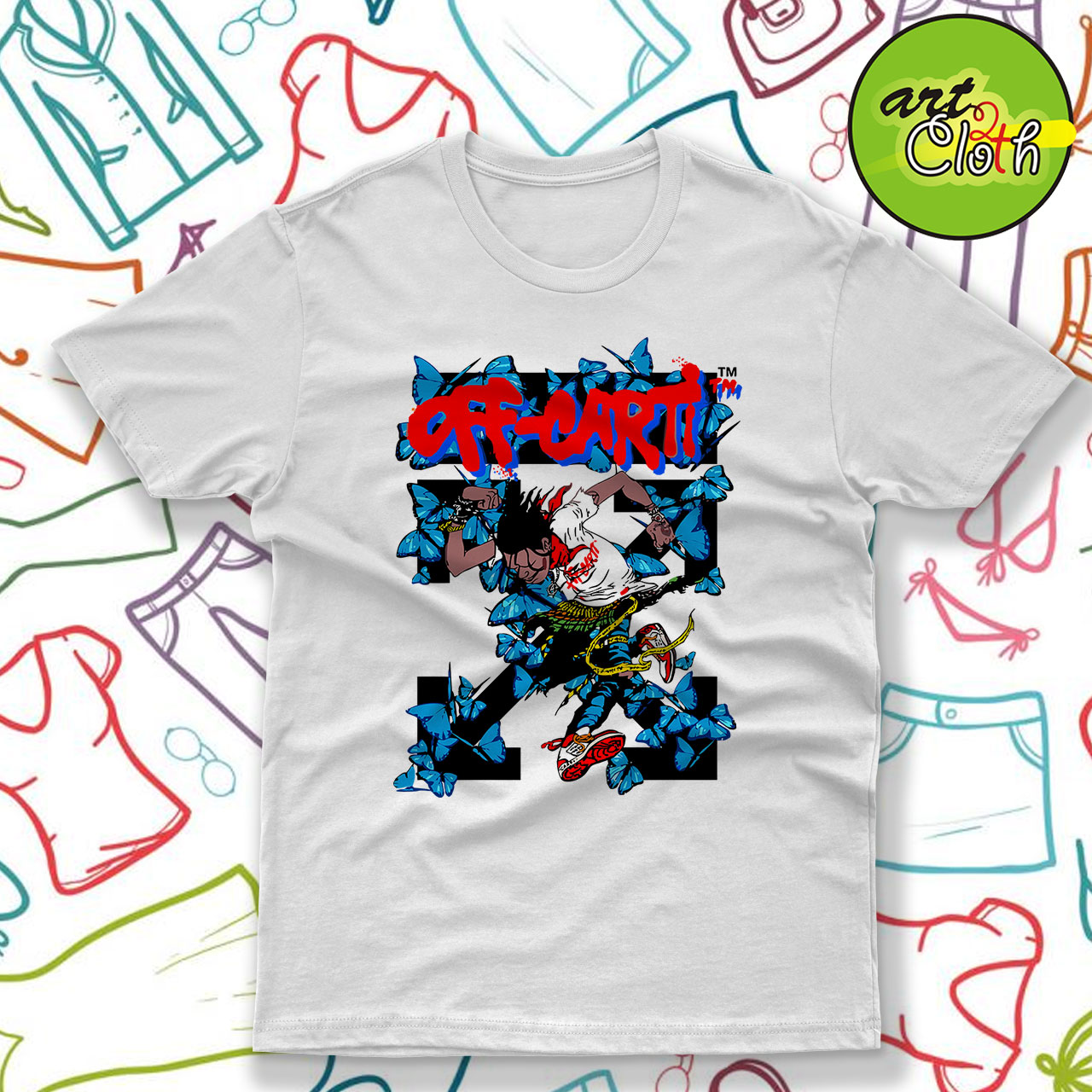 Playboi Carti x OFF White T Shirt