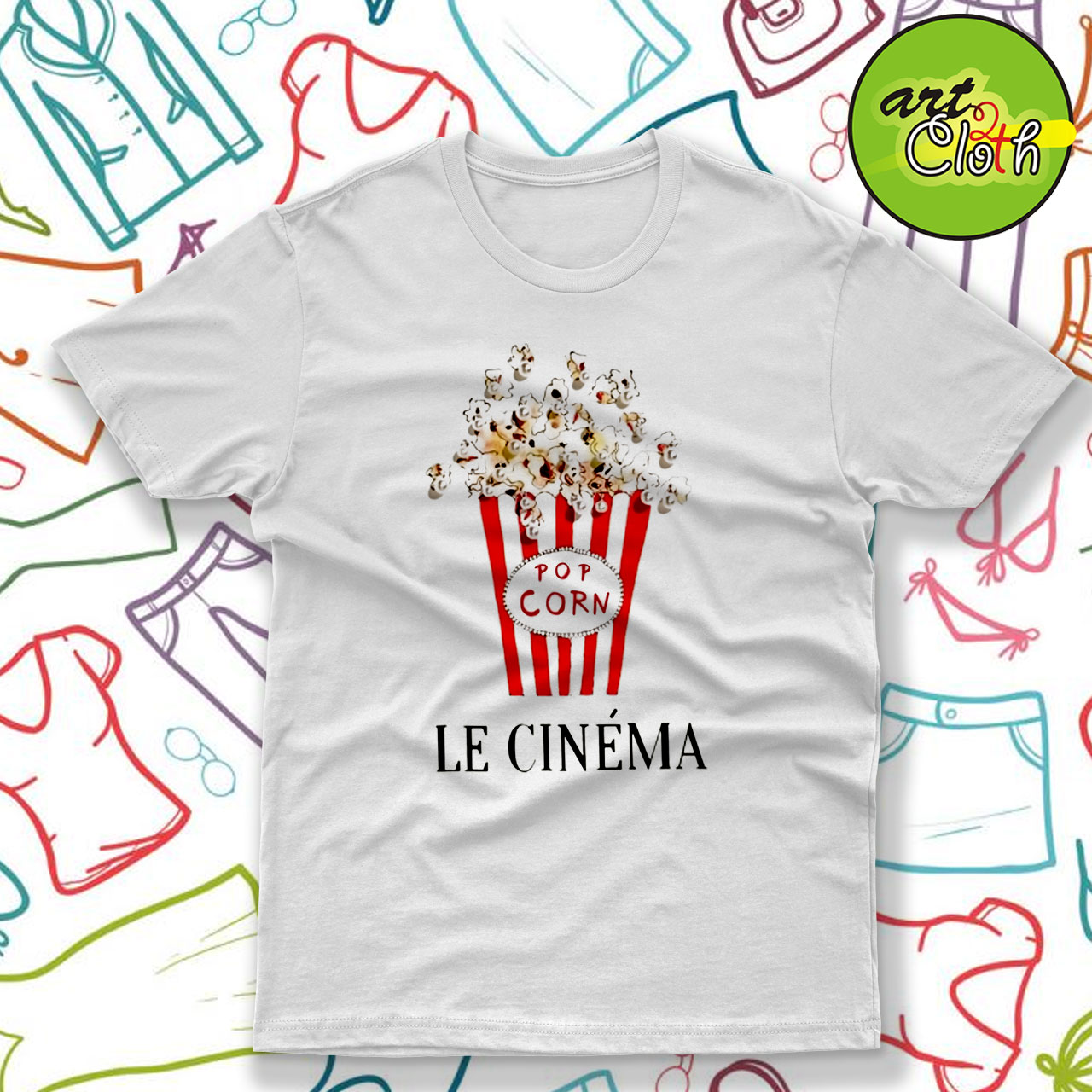 Pop Corn Le Cinema T Shirt