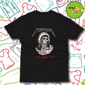 Red Indian Skeleton Yeezus Tour T Shirt