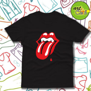 Rolling Stones Vampire Logo T Shirt