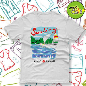 Sailing Na Pali Hawaii T Shirt