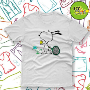 Snoopy Play Tennis T Shirt