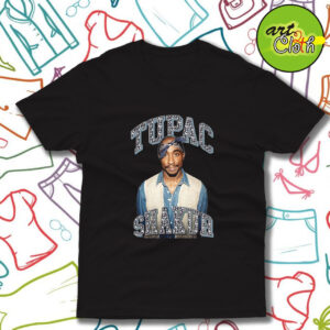 Tupac Shakur Glitter T Shirt