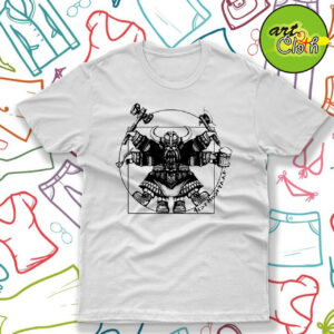 Vitruvian Dwarf White T Shirt