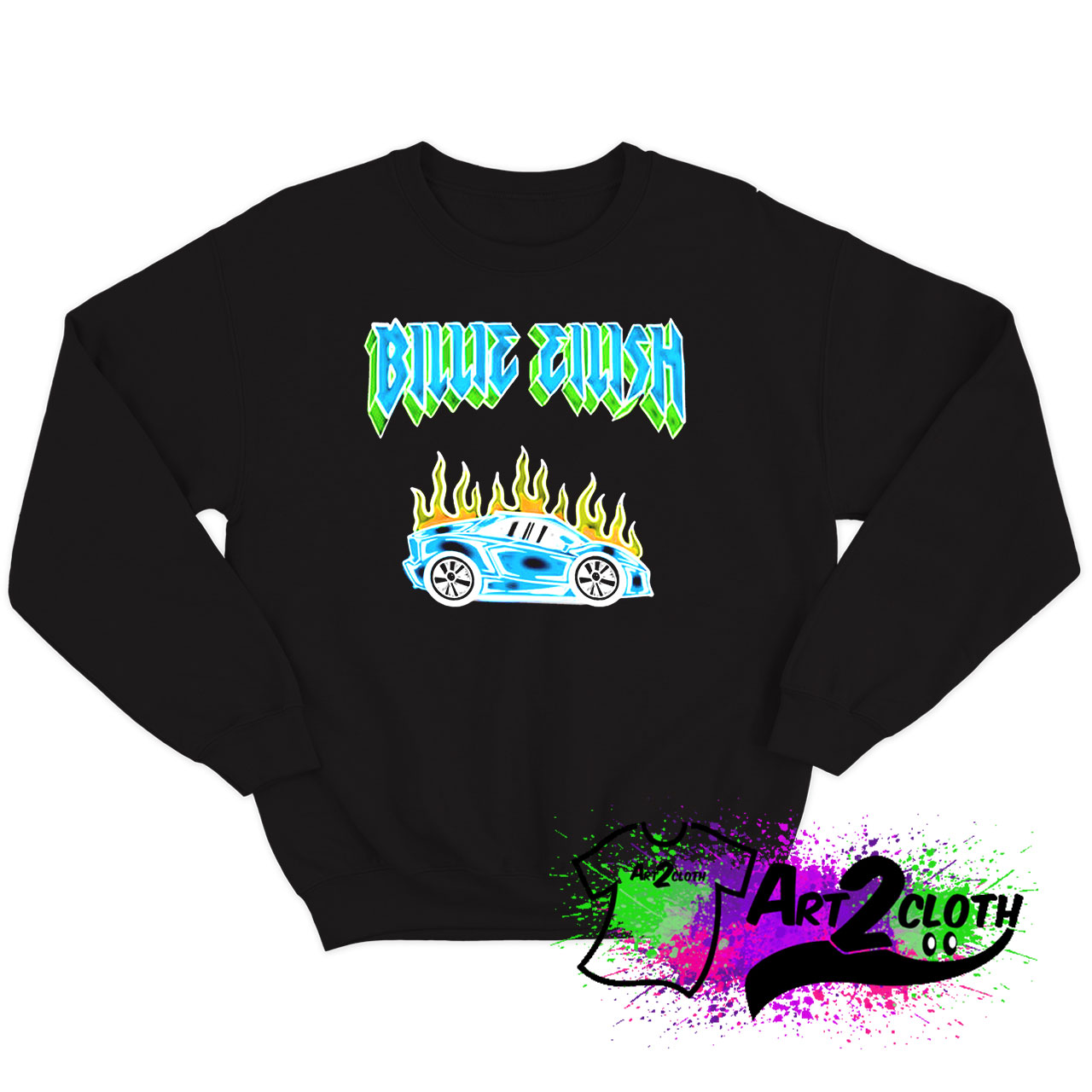 Billie Eilish Car Flames Tour Sweatshirt