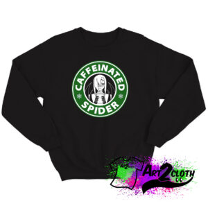 Caffeinated Spider Sweatshirt 1