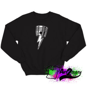 Cool Lightning Bolt Piston Sweatshirt