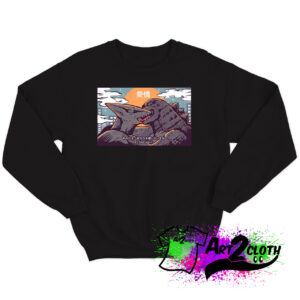 Kaiju Kiss Godzilla Sweatshirt