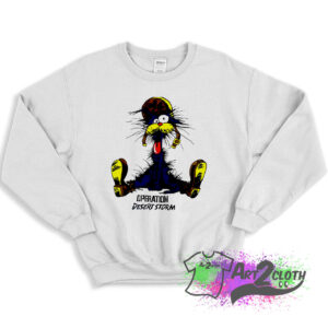 The Cat Operation Desert Storm Cartoon Sweatshirt 