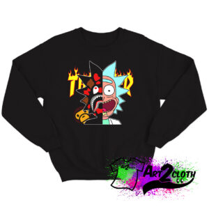 Thrasher Bape Rick Morty Sweatshirt