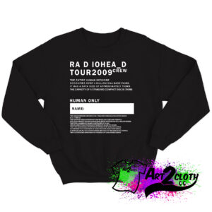 Tour 2009 Radiohead Crew Sweatshirt