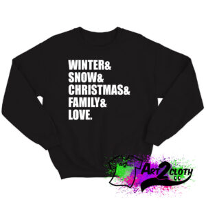 family love christmas Sweatshirt