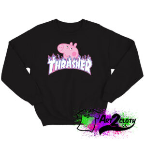 thrasher Peppa Pig cute Sweatshirt