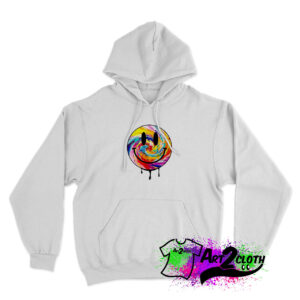 Acid Dripping Smiley Face Tie Dye Hoodie