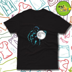 Astronaut Moon Funny T Shirt