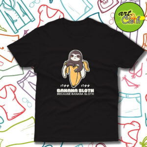 Banana Sloth Funny T Shirt