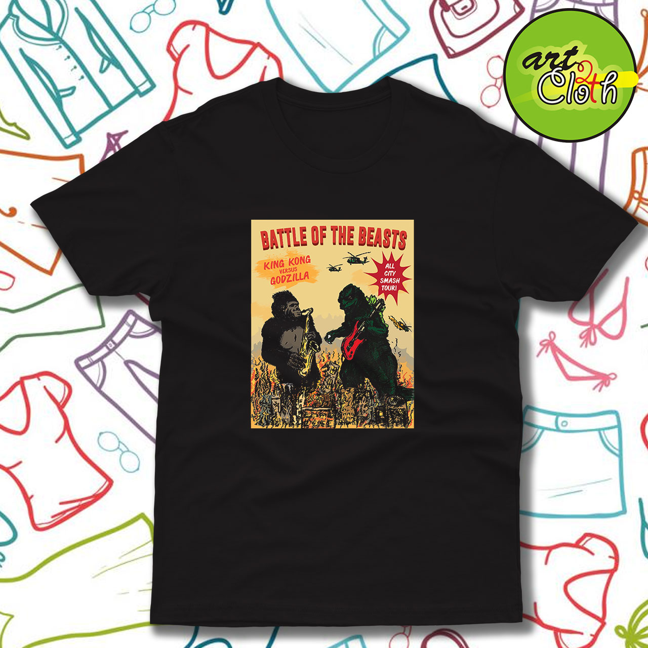 Battle of the Beasts Funny T Shirt
