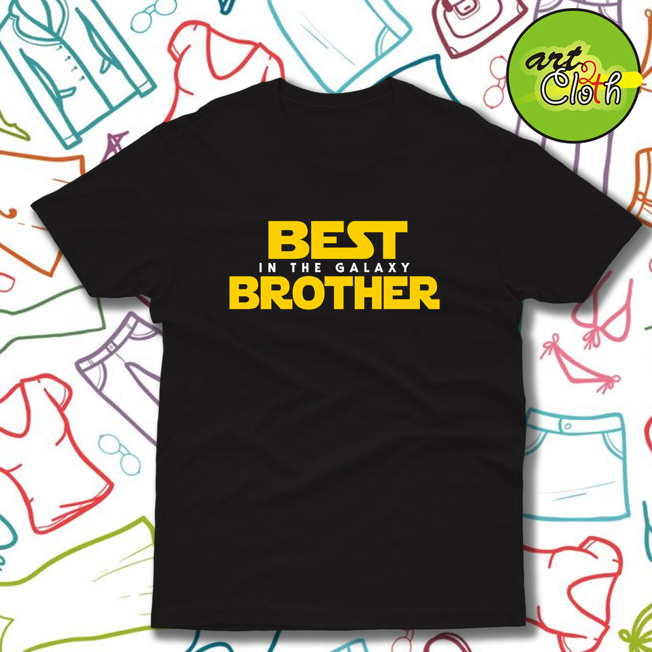 Best Brother in the Galaxy Funny T Shirt