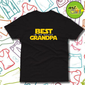 Best Grandpa in the Galaxy Funny T Shirt