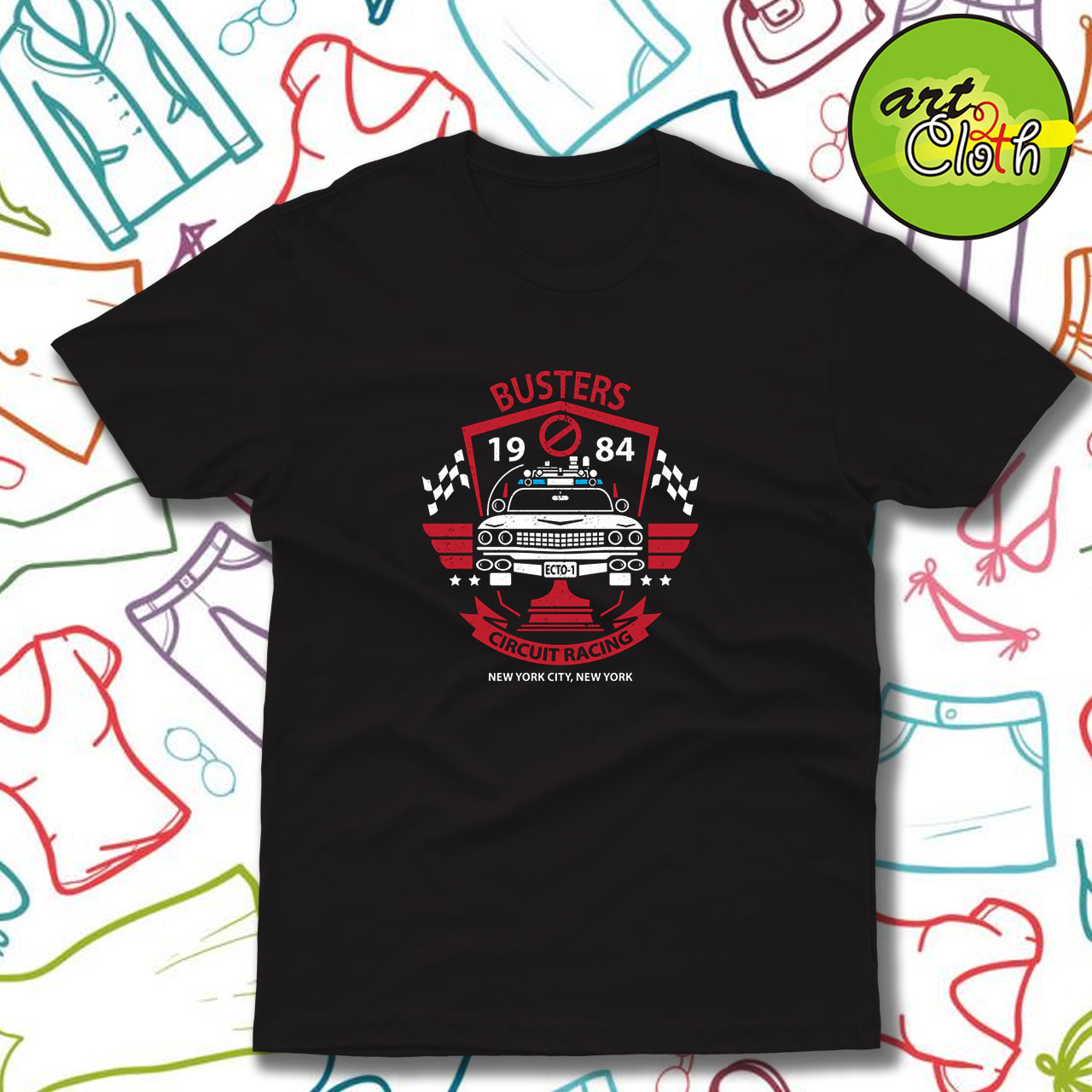 Busters Circuit Racing Funny T Shirt