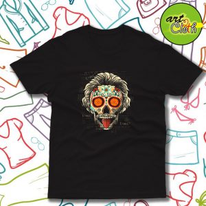 Calavera Einstein Funny T Shirt