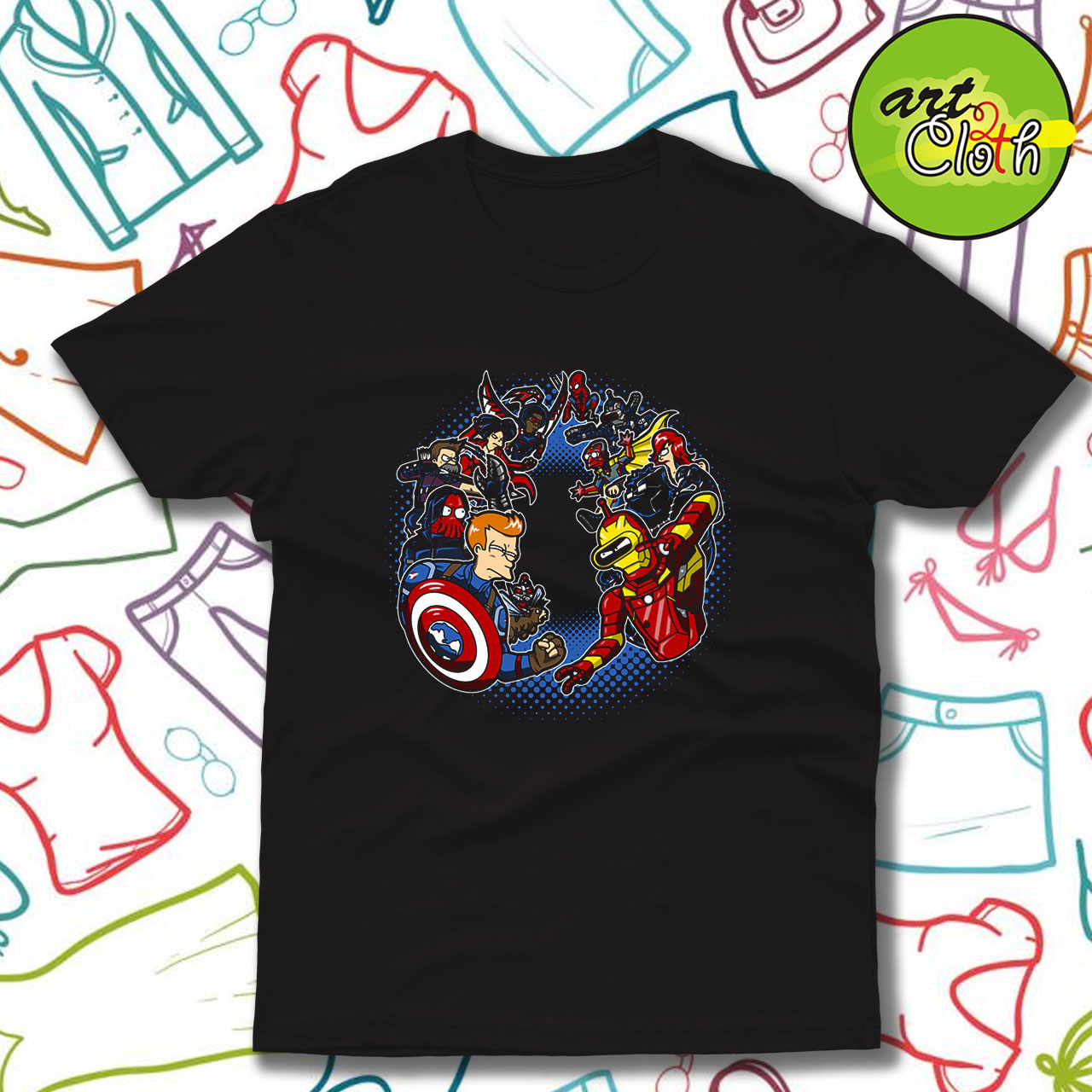 Captain Earthica Future War Funny T Shirt