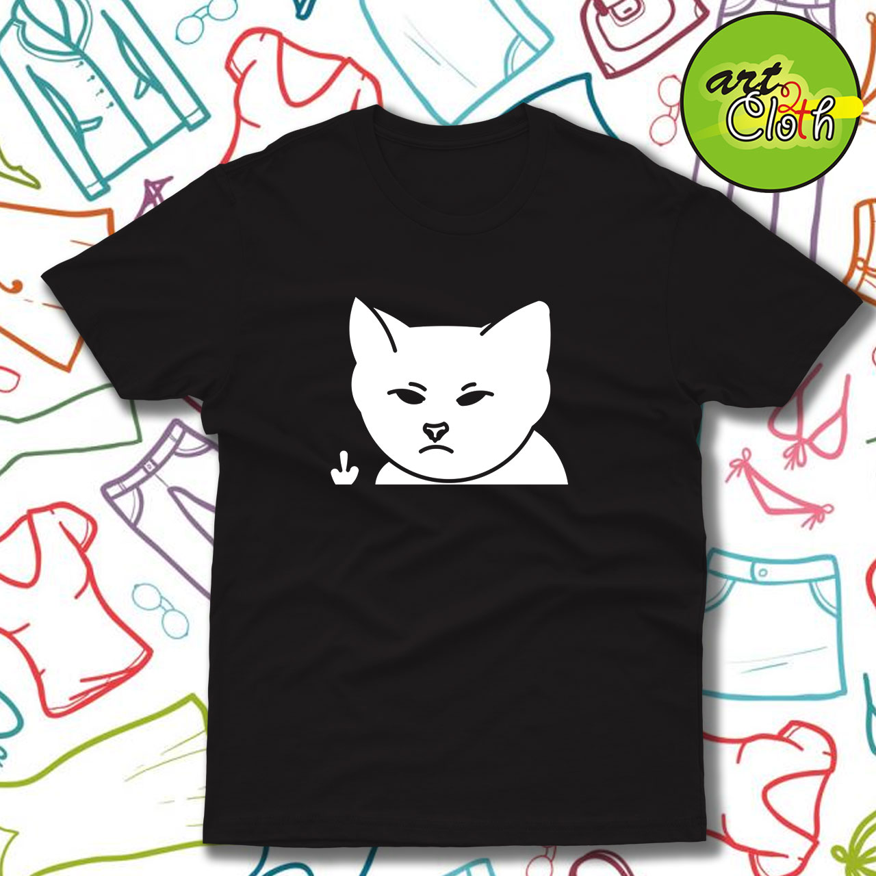 Cat Fck Funny T Shirt