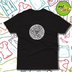 Celtic Art Snake Pattern Book of Kells Funny T Shirt