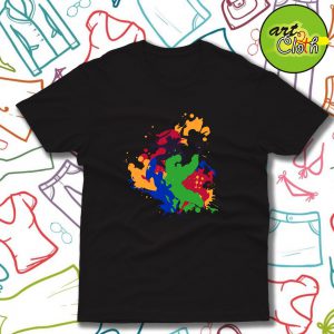 Colorful Attack Funny T Shirt