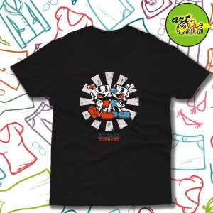 Cuphead Retro Japanese Funny T Shirt