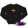 Grungy I Love Venezuela Heart Flag Sweatshirt
