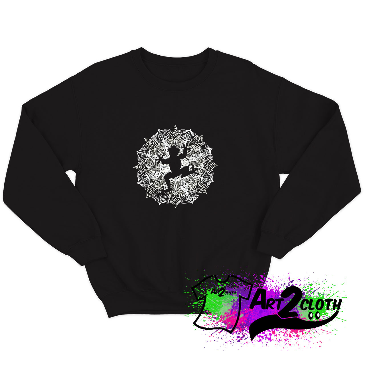 Mandala Circle Little Frog Sweatshirt