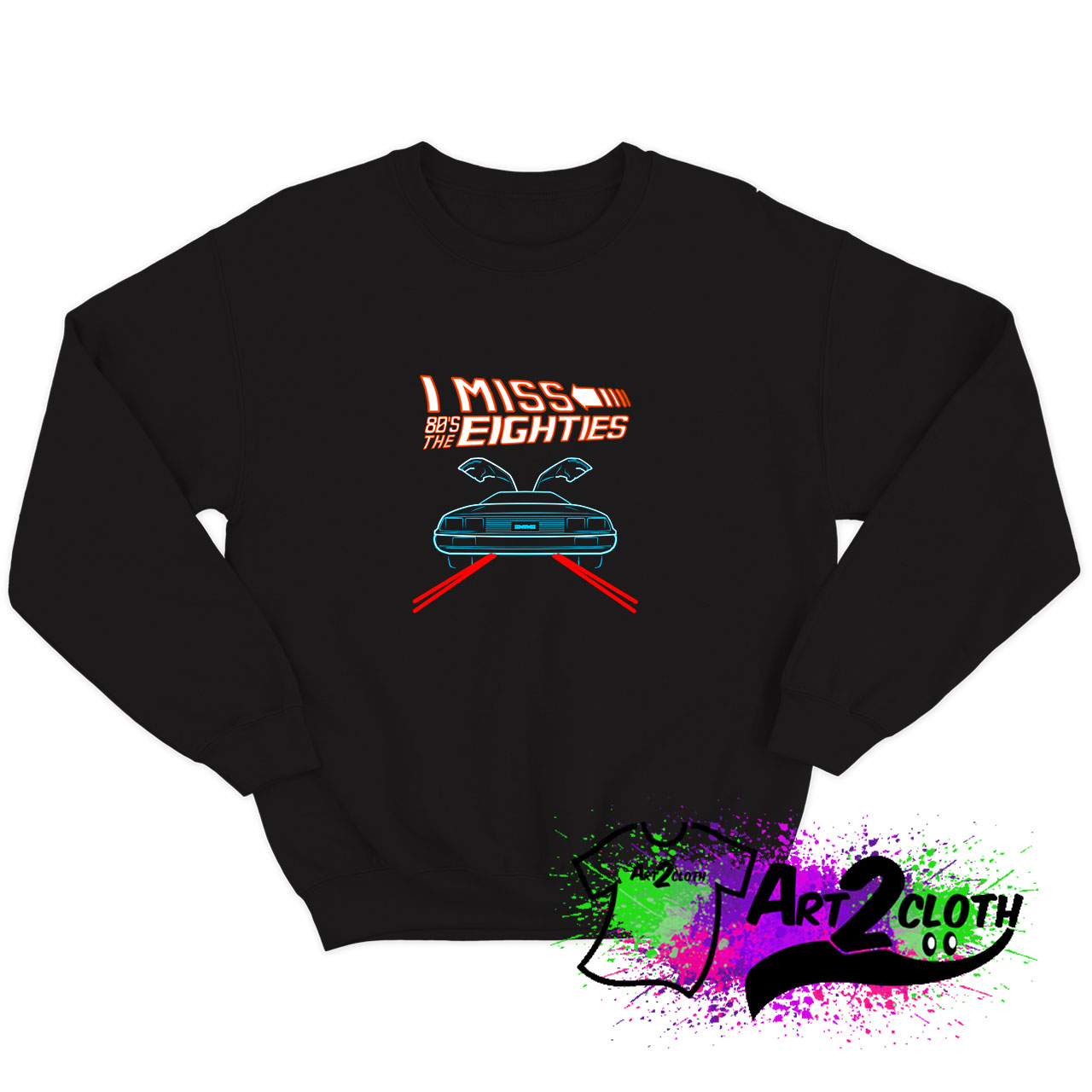 Neon Delorean Sweatshirt