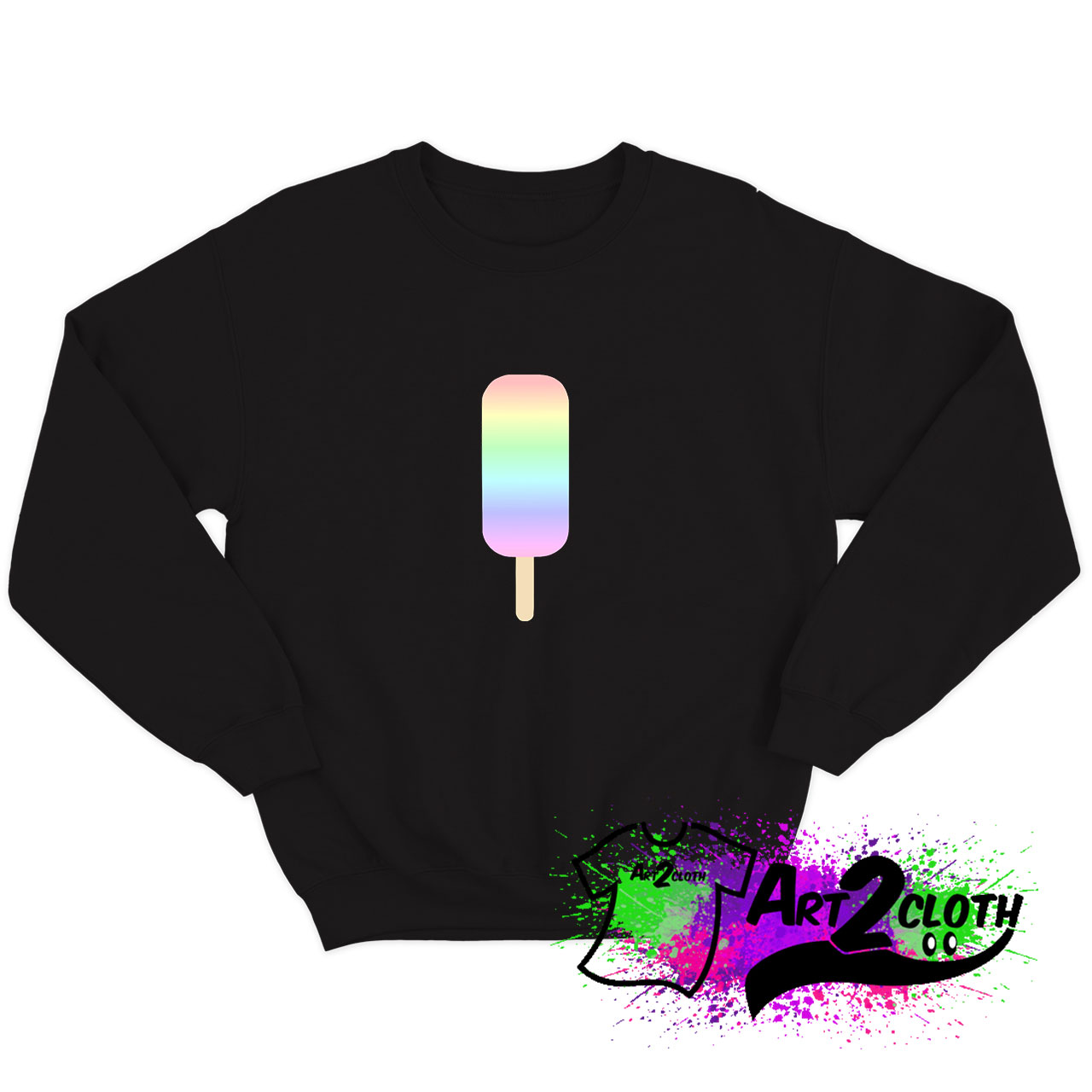 Pastel Rainbow Icecream Pop Sweatshirt