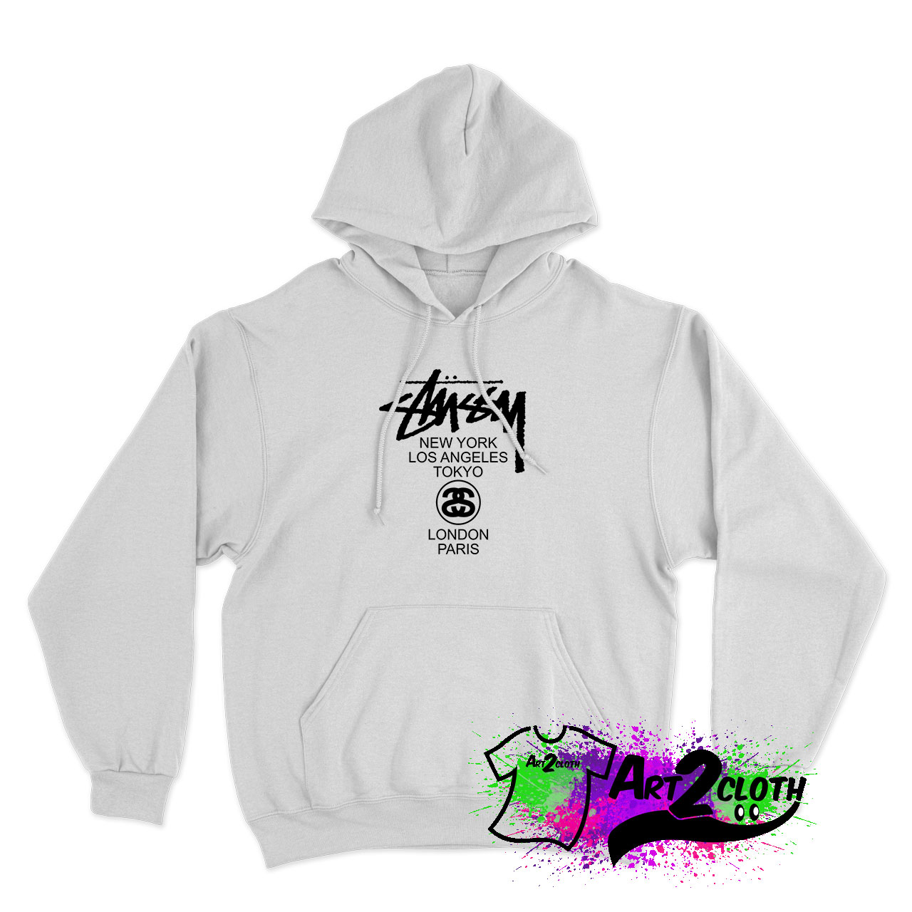 Stussy World Tour Hoodie - Custom Hoodies - Art2cloth.com